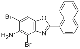 4,6-DIBROMO-2-(1-NAPHTHYL)-1,3-BENZOXAZOL-5-AMINE CAS#: 637303-02-7