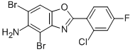 4,6-DIBROMO-2-(2-CHLORO-4-FLUOROPHENYL)-1,3-BENZOXAZOL-5-AMINE CAS#: 637303-08-3