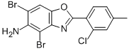 4,6-DIBROMO-2-(2-CHLORO-4-METHYLPHENYL)-1,3-BENZOXAZOL-5-AMINE CAS#: 637303-16-3