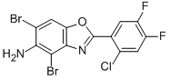 4,6-DIBROMO-2-(2-CHLORO-4,5-DIFLUOROPHENYL)-1,3-BENZOXAZOL-5-AMINE CAS#: 637303-09-4