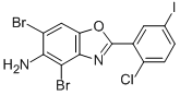 4,6-DIBROMO-2-(2-CHLORO-5-IODOPHENYL)-1,3-BENZOXAZOL-5-AMINE CAS#: 637303-17-4