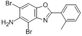 4,6-DIBROMO-2-(2-METHYLPHENYL)-1,3-BENZOXAZOL-5-AMINE CAS#: 637302-94-4