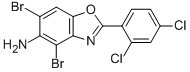 4,6-DIBROMO-2-(2,4-DICHLOROPHENYL)-1,3-BENZOXAZOL-5-AMINE CAS#: 637302-80-8