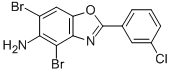 4,6-DIBROMO-2-(3-CHLOROPHENYL)-1,3-BENZOXAZOL-5-AMINE CAS#: 637302-89-7
