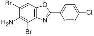 4,6-DIBROMO-2-(4-CHLOROPHENYL)-1,3-BENZOXAZOL-5-AMINE CAS#: 637302-90-0