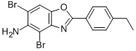 4,6-DIBROMO-2-(4-ETHYLPHENYL)-1,3-BENZOXAZOL-5-AMINE CAS#: 637302-98-8