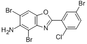4,6-DIBROMO-2-(5-BROMO-2-CHLOROPHENYL)-1,3-BENZOXAZOL-5-AMINE CAS#: 637303-18-5