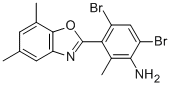4,6-DIBROMO-3-(5,7-DIMETHYL-1,3-BENZOXAZOL-2-YL)-2-METHYLANILINE CAS#: 638159-13-4