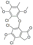 4,6-Dichloro-7-(2,4-dichloro-3,6-dimethoxy-5-methylphenoxy)-5-methoxyisobenzofuran-1(3H)-one CAS#: 69799-34-4