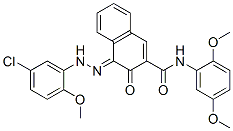 (4E)-4-[(5-chloro-2-methoxy-phenyl)hydrazinylidene]-N-(2,5-dimethoxyphenyl)-3-oxo-naphthalene-2-carboxamide CAS#: 64346-10-7