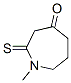 4H-Azepin-4-one, hexahydro-1-methyl-2-thioxo- CAS#: 178218-30-9