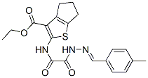 4H-Cyclopenta[b]thiophene-3-carboxylicacid,5,6-dihydro-2-[[[[(4-methylphenyl)methylene]hydrazino]oxoacetyl]amino]-,ethylester(9CI) CAS#: 606487-19-8