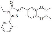 4H-Imidazol-4-one,  5-[(3,4-diethoxyphenyl)methylene]-3-ethyl-3,5-dihydro-2-(2-methylphenyl)- CAS#: 639005-97-3
