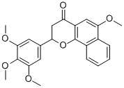 4H-NAPHTHO[1,2-B]PYRAN-4-ONE, 2,3-DIHYDRO-6-METHOXY-2-(3,4,5-TRIMETHOXYPHENYL)- CAS#: 617720-17-9
