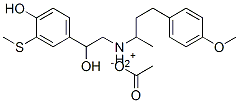 [4,beta-dihydroxy-3-(methylthio)phenethyl][1-methyl-3-(4-methoxyphenyl)propyl]ammonium acetate CAS#: 66264-73-1
