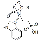 5-[1-methyl-2-(3-methyl-2(3H)-benzoxazol-1-ylidene)ethylidene]-4-oxo-2-thioxo-3-oxazolidineethanesulphonic acid CAS#: 67801-09-6