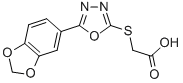 {[5-(1,3-BENZODIOXOL-5-YL)-1,3,4-OXADIAZOL-2-YL]THIO}ACETIC ACID CAS#: 67572-43-4