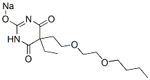 5-[2-(2-Butoxyethoxy)ethyl]-5-ethyl-2-sodiooxy-4,6(1H,5H)-pyrimidinedione CAS#: 67050-16-2