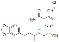 5-[2-[[3-(1,3-benzodioxol-5-yl)-1-methylpropyl]amino]-1-hydroxyethyl]salicylamide monohydrochloride CAS#: 70161-10-3