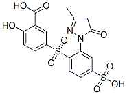 5-[[2-(4,5-dihydro-3-methyl-5-oxo-1H-pyrazol-1-yl)-4-sulphophenyl]sulphonyl]salicylic acid CAS#: 6201-75-8
