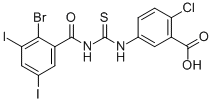 5-[[[(2-BROMO-3,5-DIIODOBENZOYL)AMINO]THIOXOMETHYL]AMINO]-2-CHLORO-BENZOIC ACID CAS#: 531542-40-2