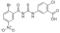 5-[[[(2-BROMO-5-NITROBENZOYL)AMINO]THIOXOMETHYL]AMINO]-2-CHLORO-BENZOIC ACID CAS#: 530134-72-6