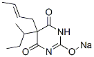 5-(2-Butenyl)-5-sec-butyl-2-sodiooxy-4,6(1H,5H)-pyrimidinedione CAS#: 67049-98-3