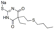 5-[2-(Butylthio)ethyl]-5-ethyl-2-sodiothio-4,6(1H,5H)-pyrimidinedione CAS#: 67050-68-4