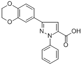 5-(2,3-DIHYDRO-BENZO[1,4]DIOXIN-6-YL)-2-PHENYL-2H-PYRAZOLE-3-CARBOXYLIC ACID CAS#: 618383-01-0