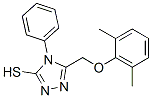 5-[(2,6-DIMETHYLPHENOXY)METHYL]-4-PHENYL-4H-1,2,4-TRIAZOLE-3-THIOL CAS#: 64013-53-2