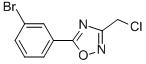 5-(3-BROMOPHENYL)-3-(CHLOROMETHYL)-1,2,4-OXADIAZOLE CAS#: 657423-61-5