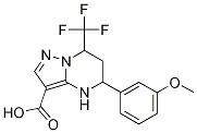 5-(3-Methoxyphenyl)-7-(trifluoromethyl)-4,5,6,7-tetrahydropyrazolo[1,5-a]pyrimidine-3-carboxylic CAS#: 667921-14-4