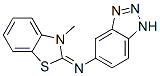 5-[(3-Methylbenzothiazol-2-ylidene)amino]-1H-benzotriazole CAS#: 61681-34-3