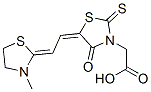 5-[(3-methylthiazolidin-2-ylidene)ethylidene]-4-oxo-2-thioxothiazolidin-3-acetic acid CAS#: 65152-09-2
