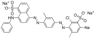 5-[[4-[(2-Chloro-6-methyl-4-sodiosulfophenyl)azo]-2-methylphenyl]azo]-8-(phenylamino)naphthalene-1-sulfonic acid sodium salt CAS#: 6771-83-1