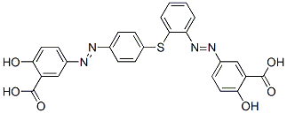 5-[[[[4-[(3-carboxy-4-hydroxyphenyl)azo]phenyl]thio]phenyl]azo]salicylic acid CAS#: 68391-17-3
