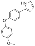 5-[4-(4-METHOXYPHENOXY)PHENYL!-1H-PYRAZOLE, 97 CAS#: 620633-54-7