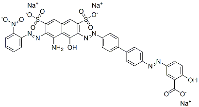 5-[[4'-[[8-Amino-1-hydroxy-7-[(2-nitrophenyl)azo]-3,6-disulfo-2-naphtyl]azo]-1,1'-biphenyl-4-yl]azo]-2-hydroxybenzoic acid trisodium salt CAS#: 6360-62-9