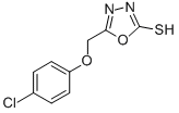 5-[(4-CHLOROPHENOXY)METHYL]-1,3,4-OXADIAZOLE-2-THIOL CAS#: 62382-85-8