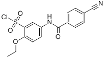 5-(4-CYANO-BENZOYLAMINO)-2-ETHOXY-BENZENESULFONYL CHLORIDE CAS#: 680618-02-4