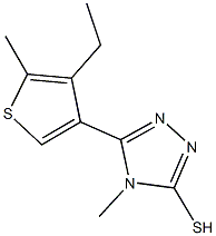 5-(4-ETHYL-5-METHYLTHIEN-3-YL)-4-METHYL-4H-1,2,4-TRIAZOLE-3-THIOL CAS#: 590376-88-8