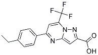 5-(4-ETHYL-PHENYL)-7-TRIFLUOROMETHYL-PYRAZOLO[1,5-A]PYRIMIDINE-2-CARBOXYLIC ACID CAS#: 678543-10-7