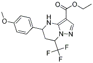 5-(4-METHOXY-PHENYL)-7-TRIFLUOROMETHYL-4,5,6,7-TETRAHYDRO-PYRAZOLO[1,5-A]PYRIMIDINE-3-CARBOXYLIC ACID ETHYL ESTER CAS#: 667920-67-4