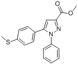 5-(4-METHYLSULFANYL-PHENYL)-1-PHENYL-1H-PYRAZOLE-3-CARBOXYLIC ACID METHYL ESTER CAS#: 640727-84-0