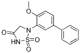 5-(4-Methoxy[1,1'-biphenyl]-3-yl)-1,2,5-thiadiazolidin-3-one 1,1-dioxide CAS#: 692764-89-9