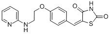 5-[4-[N-(2-Pyridylamino)ethoxy]benzylidene]thiazolidine-2,4-dione CAS#: 643764-88-9