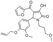 5-[4-(allyloxy)-3-methoxyphenyl]-4-(2-furoyl)-3-hydroxy-1-(3-methoxypropyl)-1,5-dihydro-2H-pyrrol-2-one CAS#: 609797-04-8