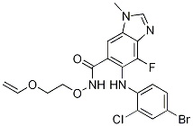 5-(4-broMo-2-chlorophenylaMino)-4-fluoro-1-Methyl-N-(2-(vinyloxy)ethoxy)-1H-benzo[d]iMidazole-6-carboxaMide CAS#: 606144-05-2