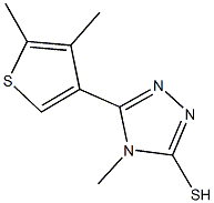 5-(4,5-DIMETHYLTHIEN-3-YL)-4-METHYL-4H-1,2,4-TRIAZOLE-3-THIOL CAS#: 588685-93-2