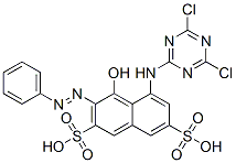 5-[(4,6-dichloro-1,3,5-triazin-2-yl)amino]-4-hydroxy-3-(phenylazo)naphthalene-2,7-disulphonic acid CAS#: 6522-86-7